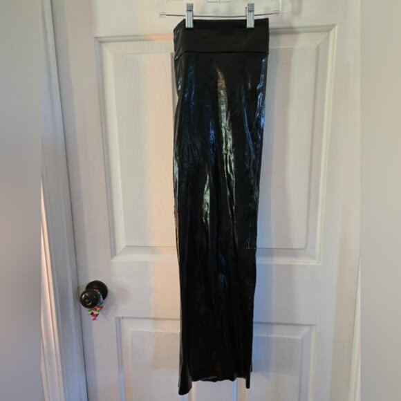 Alice + Olivia Faux Leather Pants Size 12 - Picture 3 of 9